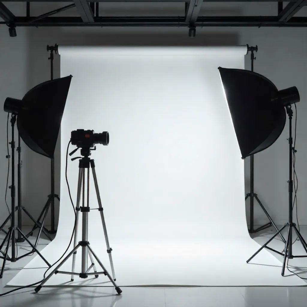 Studio photography production