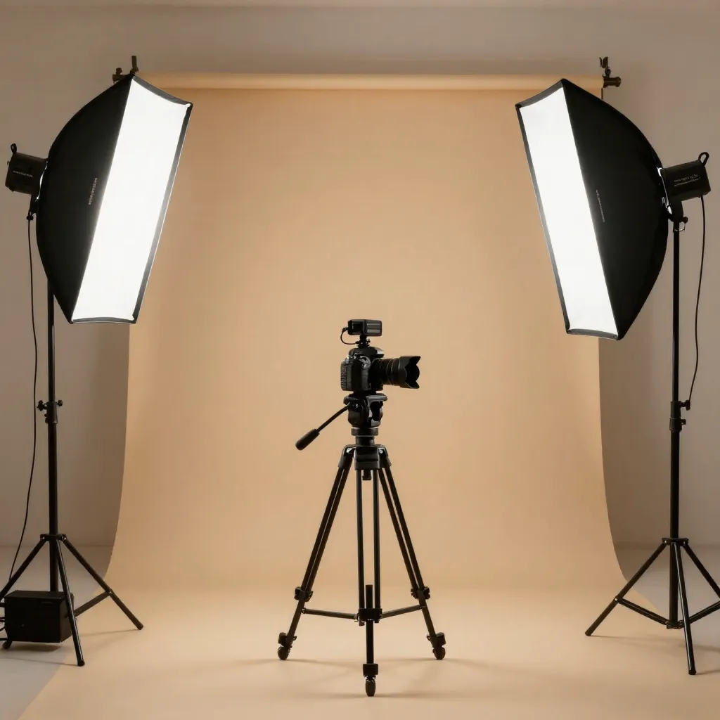 Studio photography setup